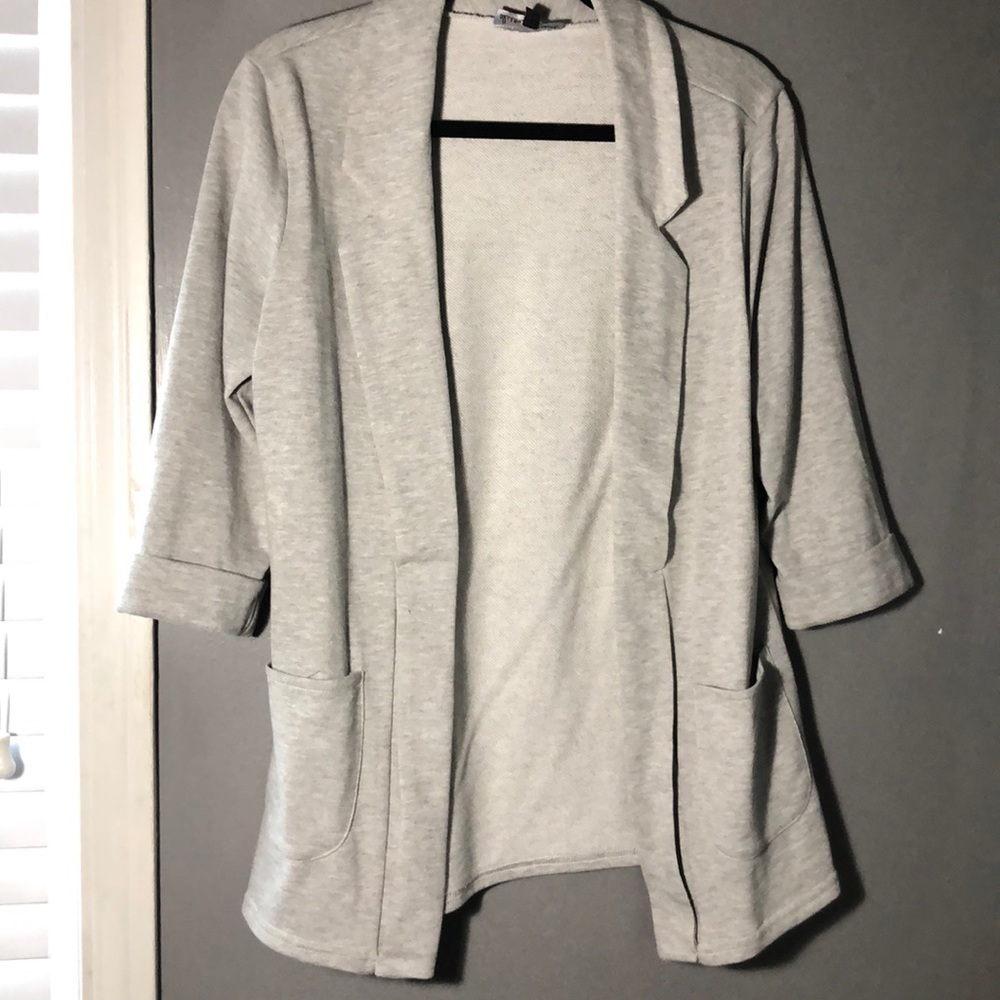 3/4 Sleeve Cotten Grey Blazer from Buckle